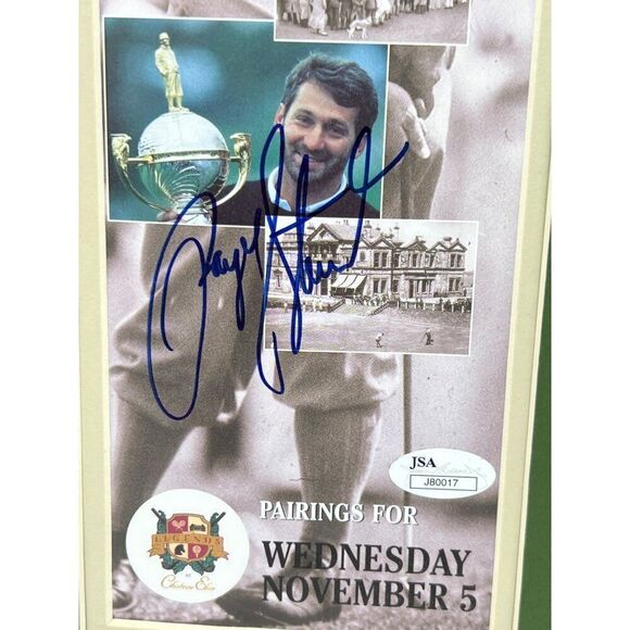 Payne Stewart Signed Pamphlet Pairings 1997 Memorabilia Display Photo Matted JSA - Picture 4 of 7
